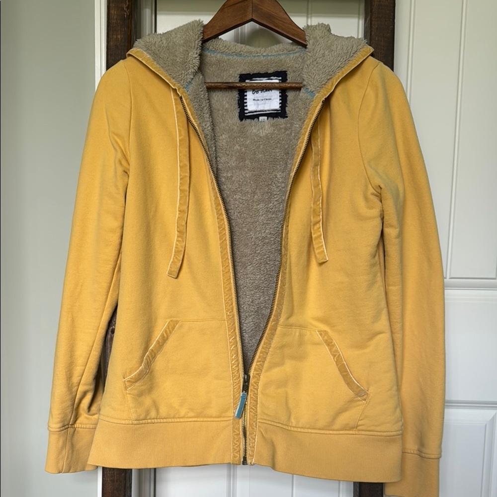 Boden Zip-Up Hoodie with Sherpa Lining, Sz 6